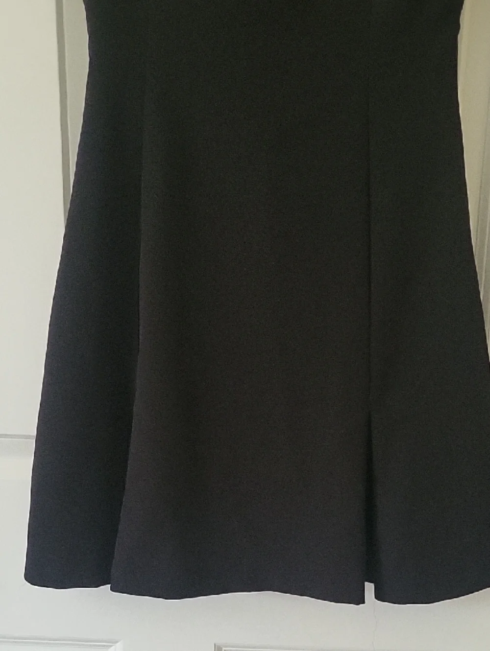 Zara Black Zip Front Mini Dress Collar Cap Sleeve A-Line Womens Size S NWT - Picture 4 of 9